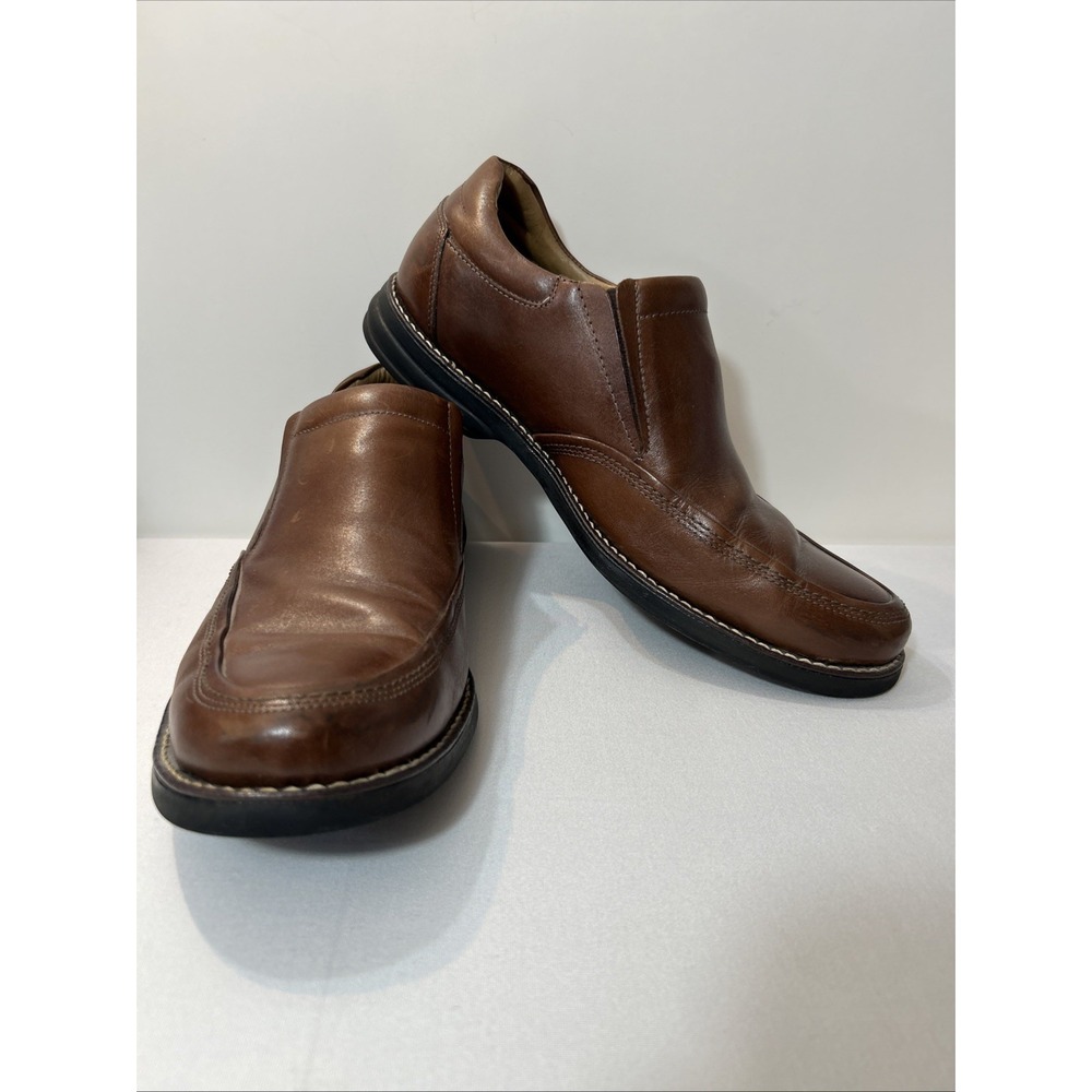 Belvedere Mens Brown Torino Slip On Loafers 11 D Leather Casual Dress Studio